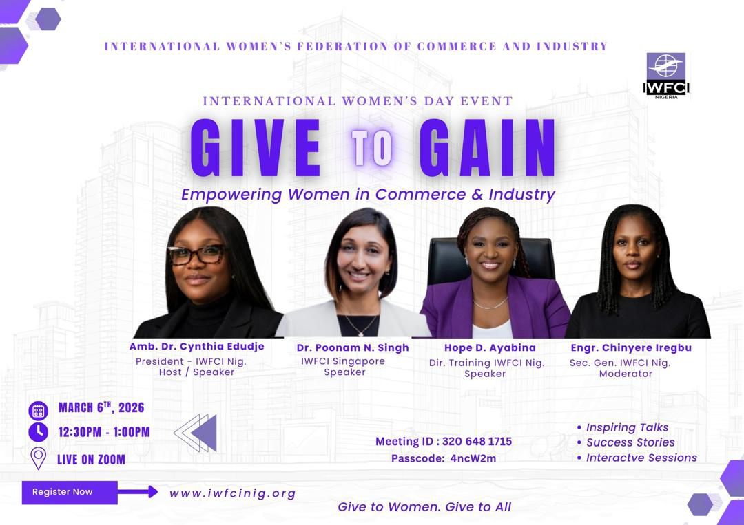 Give To Gain- Empowering Women in Commerce and Industry